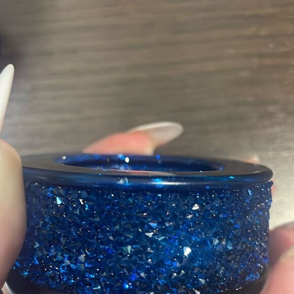 Swarovski blue crystal candle holders( SOLD TOGETHER) - Picture 5 of 5